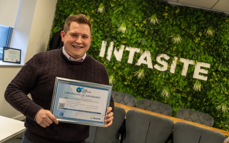 Intasite Achieves Cyber Essentials Plus Certification, Strengthening Cyber Security